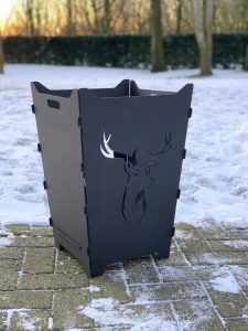 Feuerkorb Feuertonne Hirsch Dammwild