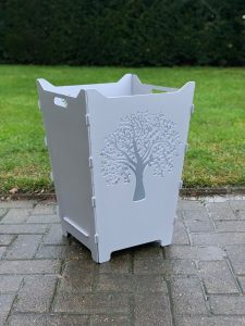 Feuerkorb Feuertonne Lebensbaum Stammbaum Familie Silber