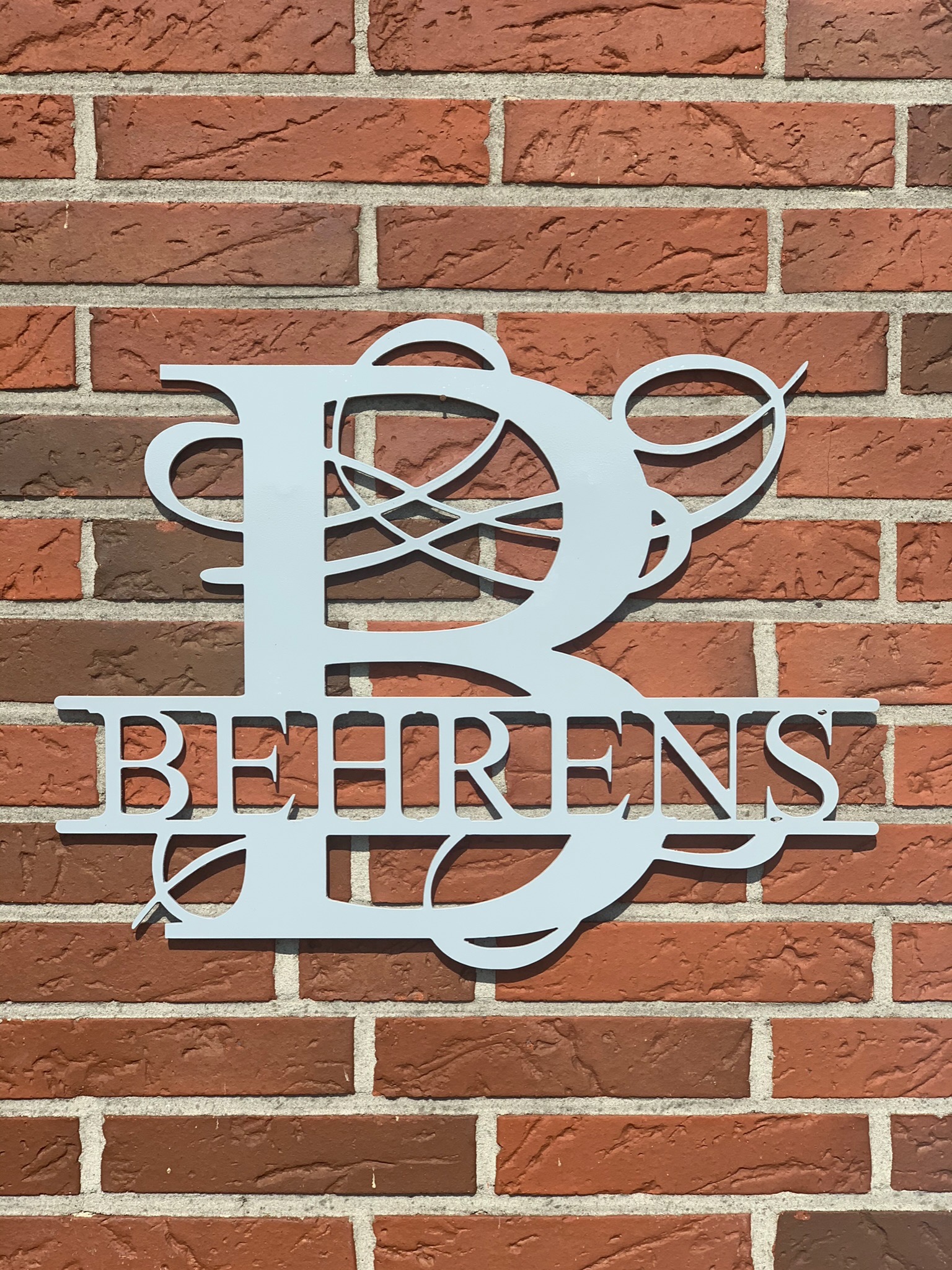 Monogramm Schriftzug Behrens