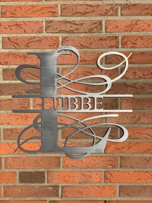 Monogramm Schriftzug Luebbe
