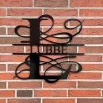 Monogramm Schriftzug Luebbe Schwarz
