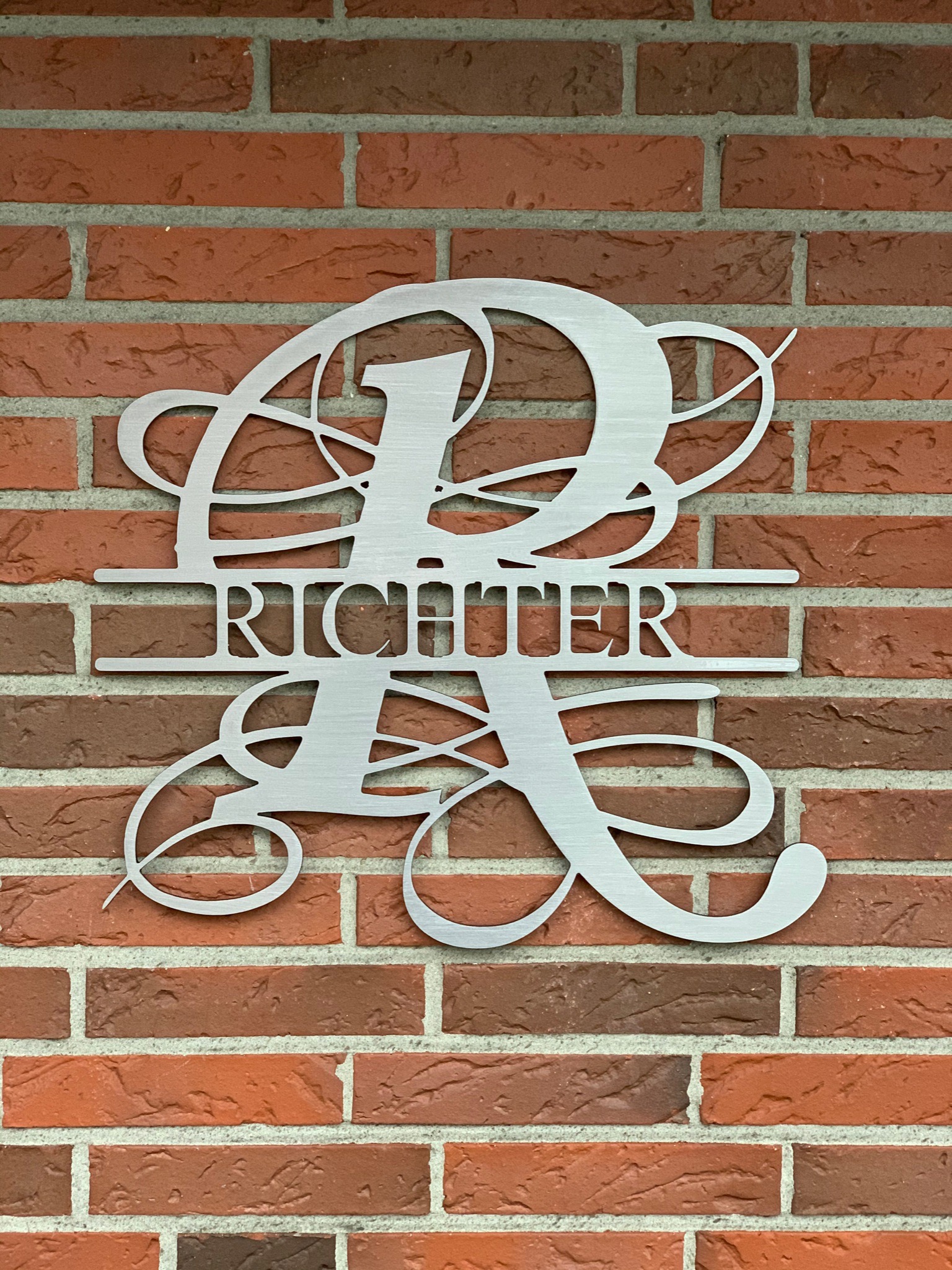 Monogramm Schriftzug Richter