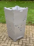 Feuerkorb Feuertonne Sternbilder Silber