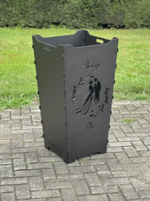 Feuerkorb Feuertonne Always Us Hochzeit Ehepaar Anzug Kleid